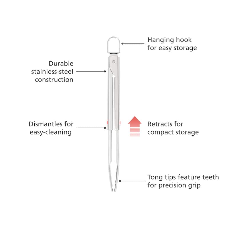 Joseph Joseph GrillOut BBQ Tongs with Retractable Head