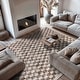 preview thumbnail 39 of 40, Contemporary Checkered Area Rug Beige - 7' 10" x 10'
