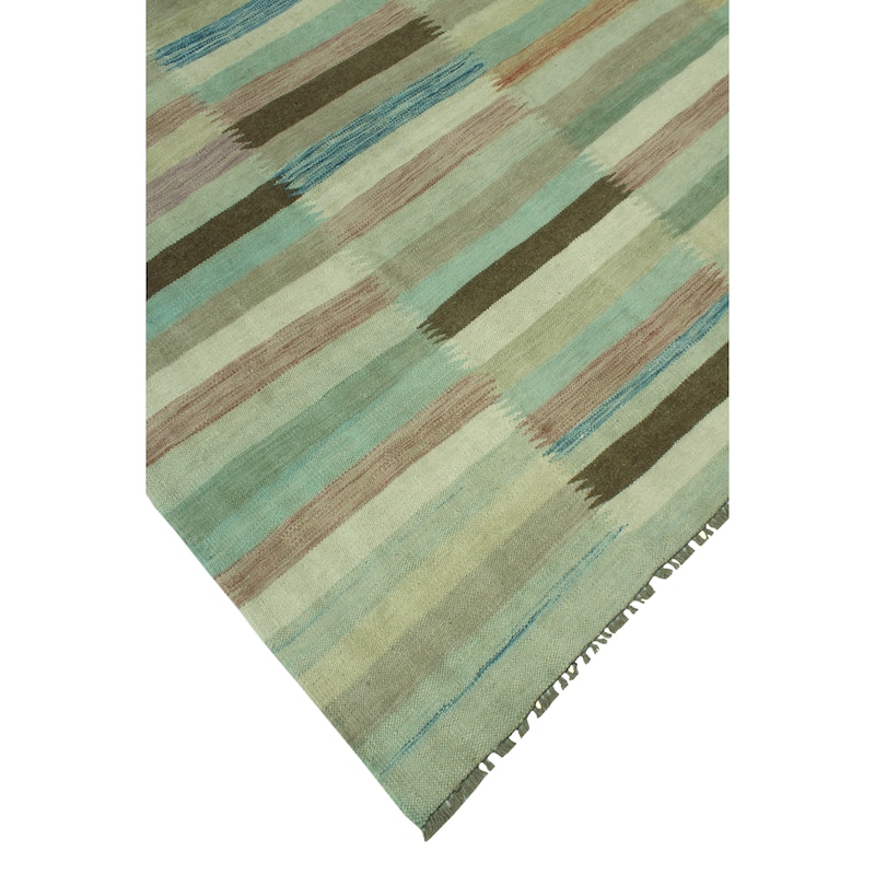 Noori Rug Sun Faded Flatweave Nezha Brown/Ivory Rug - 6'6" x 9'8"