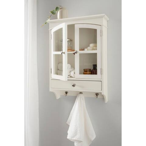 Kate and Laurel Highfield Decorative Wall Cabinet - 18x8x28