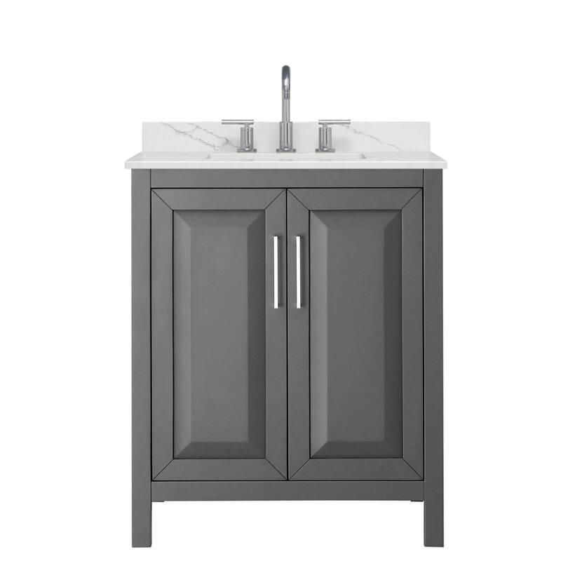 Daria 30-inch Single Vanity, 3 Hole Quartz Top