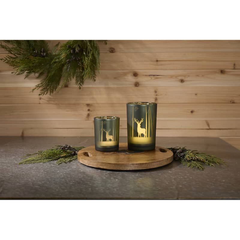 Mossy Oak Deer Candle Holder (Set of 2)