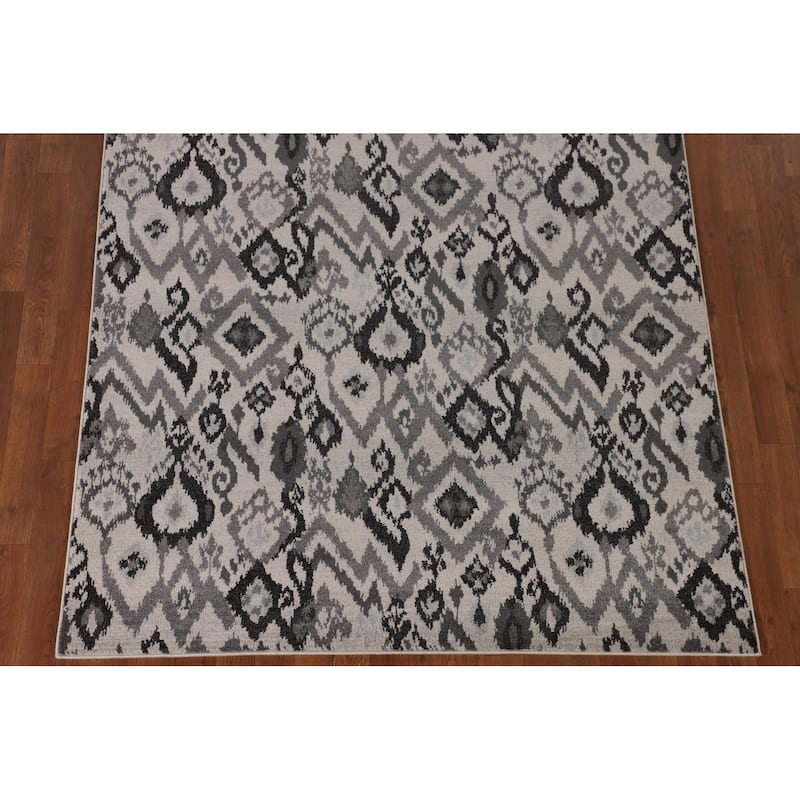 Beige Art & Craft Turkish Area Rug Machine Made Geometric Carpet - 5'0" x 8'0"