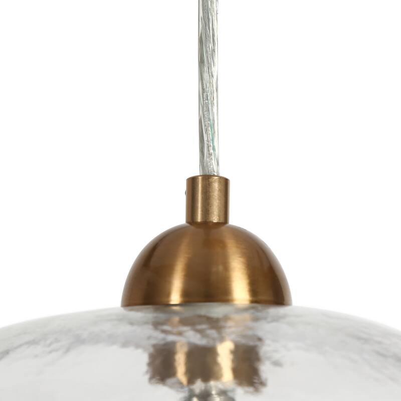 Modern 3-Light Cluster Chandelier Gold Island Pendant for Dining Room Kitchen Island - W17.7" x H67" Max