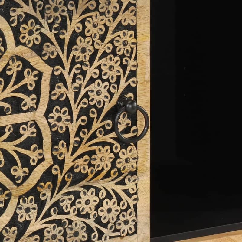 vidaXL Side Cabinet 31.5"x13"x29.5" Solid Wood Mango - 31.5" x 13" x 29.5"