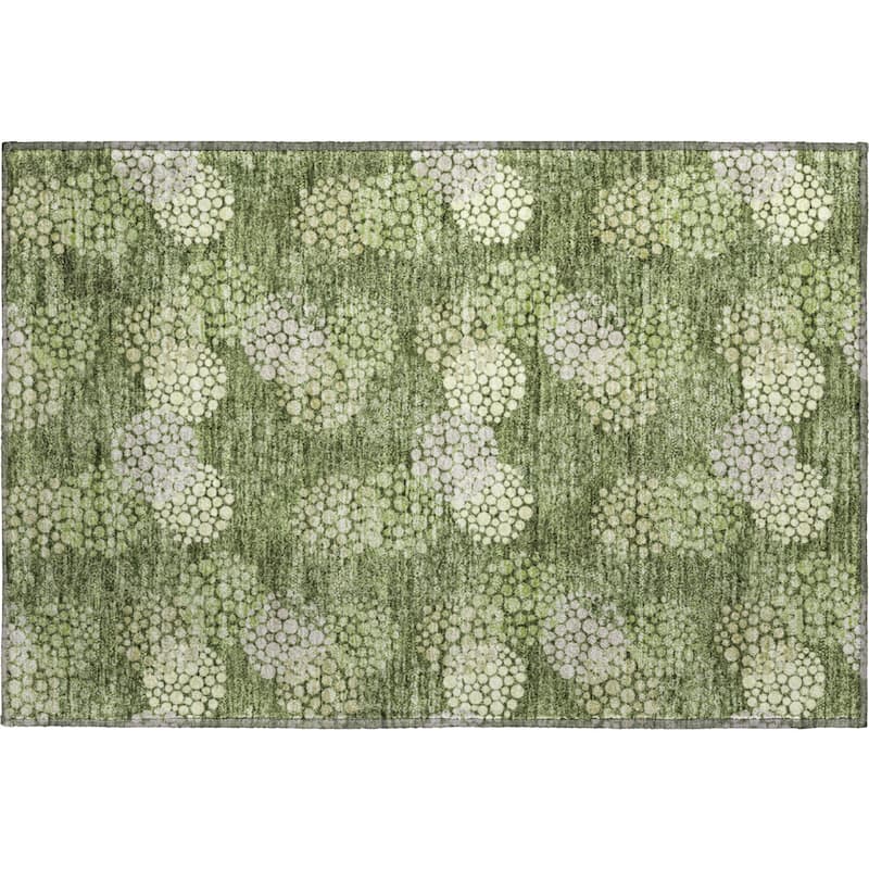 Premium Washable Super Soft Contemporary Clusters Mayfield Rug