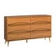 preview thumbnail 17 of 18, Walker Edison Mid-Century 6-Drawer Solid Wood Dresser