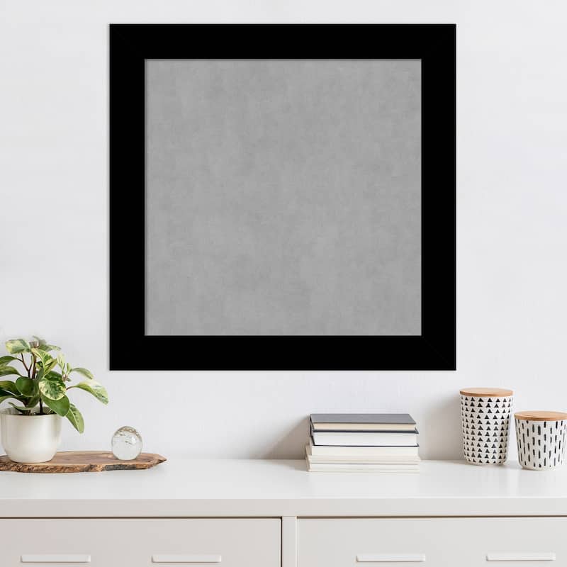 Amanti Art Basic Black Framed Magnetic Board