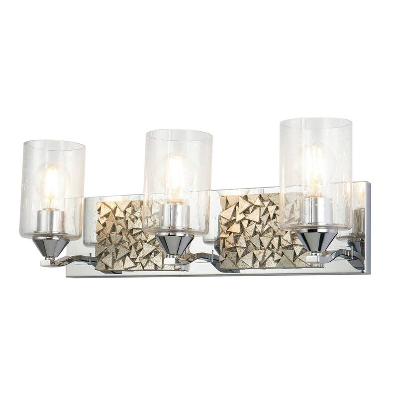 3 Light Silver Bath Bar in Chrome
