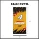 preview thumbnail 6 of 4, NASCAR Simple Speed Beach Towel