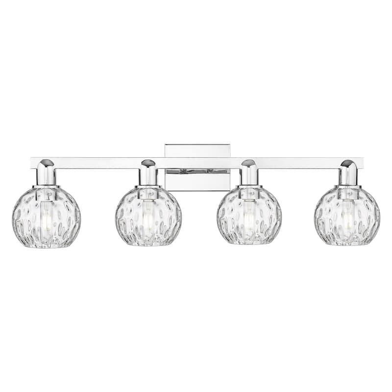 Innovations Lighting 716-4W-10-33 Athens Water Glass Vanity Athens - Polished Chrome / Clear Water Glass