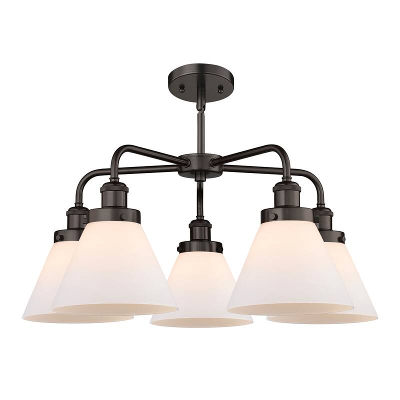 Innovations Lighting Cone - 5 Light 26" Stem Hung Chandelier