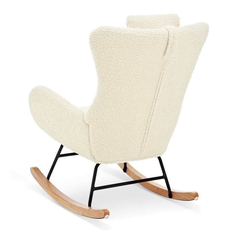 Glider Chair with Headrest & Storage