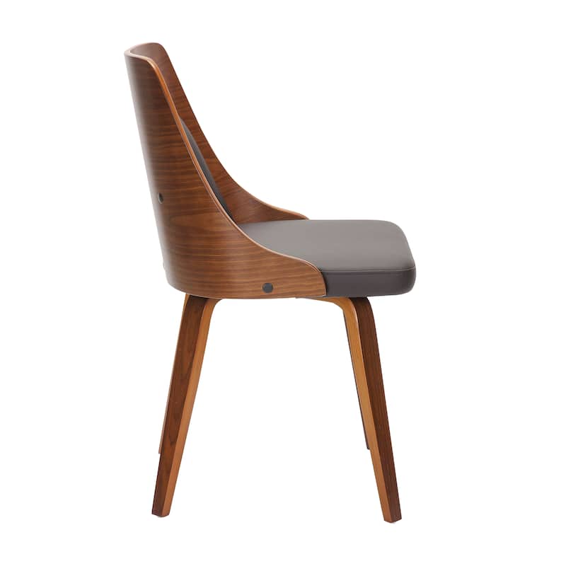 Carson Carrington Vallemala Mid-Century Modern Chair with Bent Wood Legs (Set of 2)