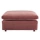 preview thumbnail 26 of 47, Commix Down Filled Overstuffed Performance Velvet Ottoman