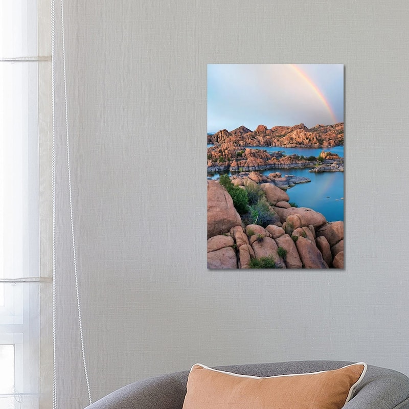 iCanvas "Rainbow Over Granite Dells At Watson Lake, Arizona" by Tim Fitzharris Canvas Print - 26x18x1.5