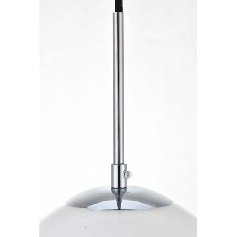 1-Light Pendant with 12 inch Frosted White Glass