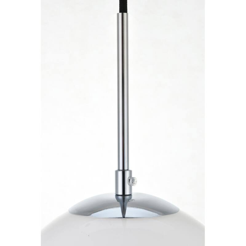 3-Light 36 inch Pendant with Frosted White Glass