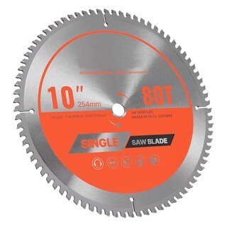 UIMOSO Circular Saw Blade, 10 inch Diameter, 80 Sharp Alloy Teeth, 5/8 ...