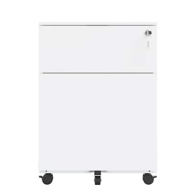 Steel Mobile File Cabinet With 2 Drawers Lock Steel File Cabinet For Home Office Legal Letter A4 F4 Size