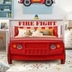 preview thumbnail 2 of 9, Wood Little Heroes Fire Truck Bed,Twin Size
