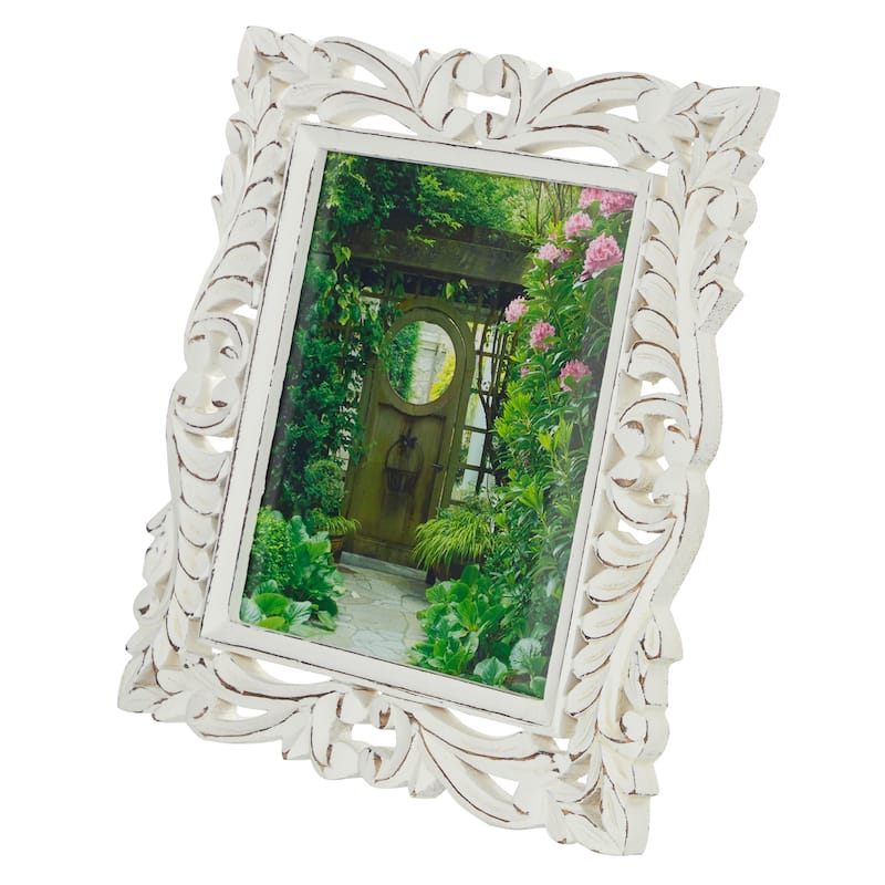 White Wood Farmhouse Photo Frame Standard