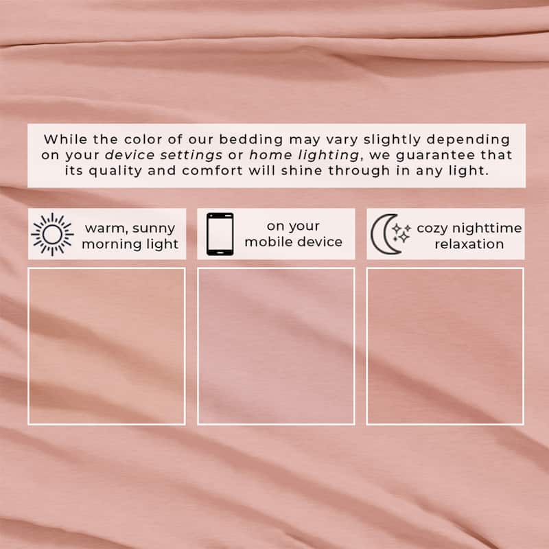 Linery & Co. Heathered Melange Cotton Jersey Knit Sheet Set