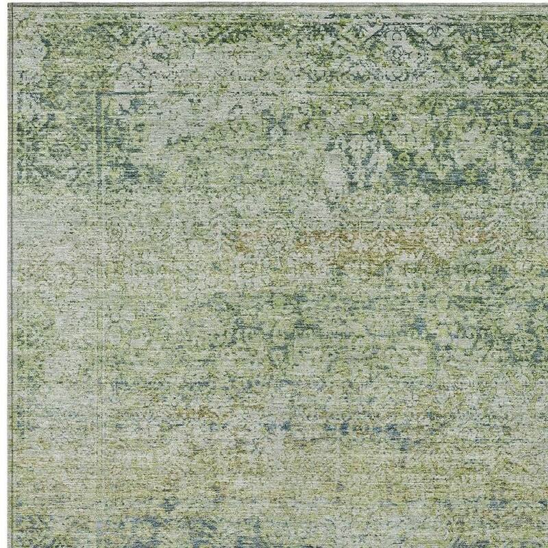 HomeRoots Abstract Traditional Rectangle Outdoor Rug