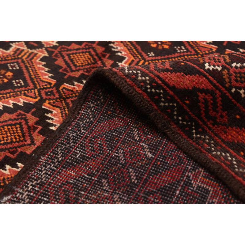 ECARPETGALLERY Hand-knotted Teimani Dark Red Wool Rug - 3'2 x 6'0