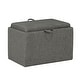 preview thumbnail 20 of 48, Convenience Concepts Designs4Comfort Accent Storage Ottoman with Reversible Tray