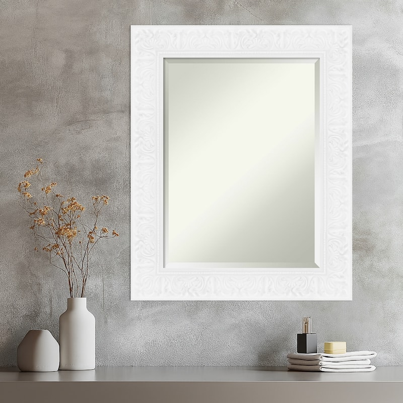 Luxe Beveled Framed Wall Mirror