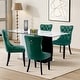 preview thumbnail 96 of 99, High-end Tufted Velvet Upholstered Nailhead Dining Chair Set of 6 Set of 4 - Green