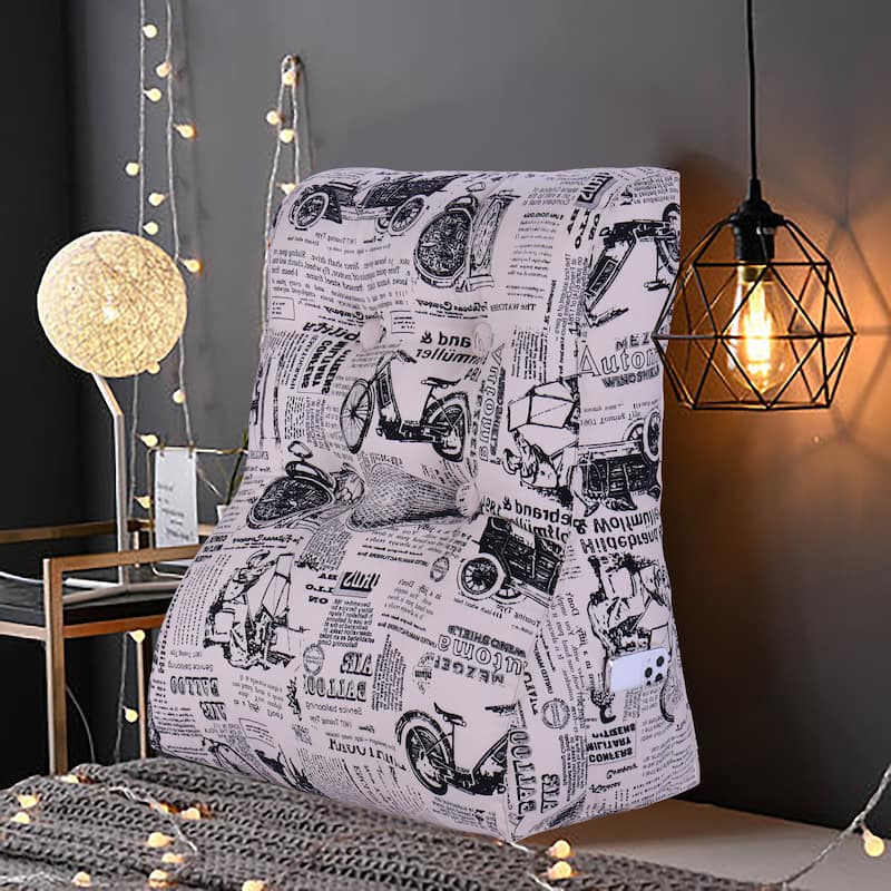Large Bed Rest Contour Wedge Pillow Reading Back Support Cushion