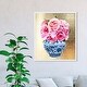 preview thumbnail 7 of 22, Oliver Gal 'Julianne Taylor - Peonie Vase Gold' World and Countries Wall Art Framed Print Asian Cultures - Gold, Pink 36 x 45 - White