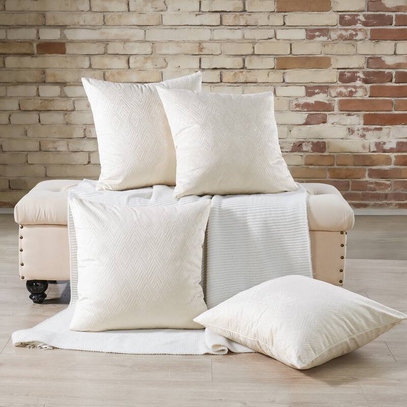 Tonopah Ikat Velvet Throw Pillow Cover Set, NO INSERT