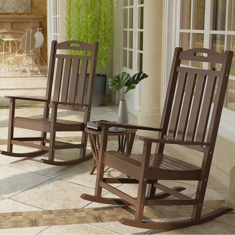 Polydun Outdoor Plastic Rocking Chair