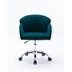 preview thumbnail 10 of 38, Modern Swivel Office Chair with Casters, Adjustable Lift Height, Teal