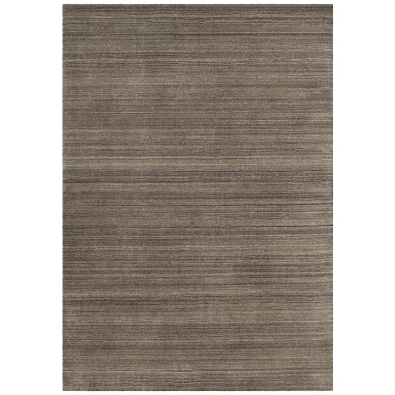 SAFAVIEH Handmade Himalaya Jessika Modern Wool Rug - 4' x 6' - Pewter - Rectangle
