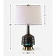 preview thumbnail 8 of 6, Uttermost Foster Black Glaze Table Lamp - 26'' H X 16'' W X 16'' D