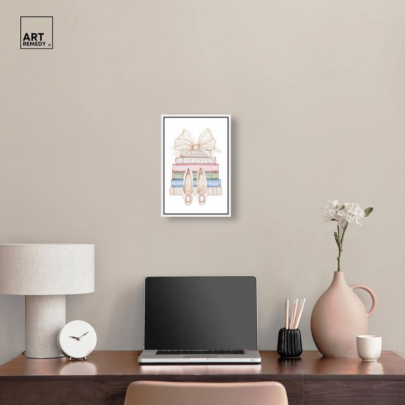 Bow And Buckles Canvas by Art Remedy