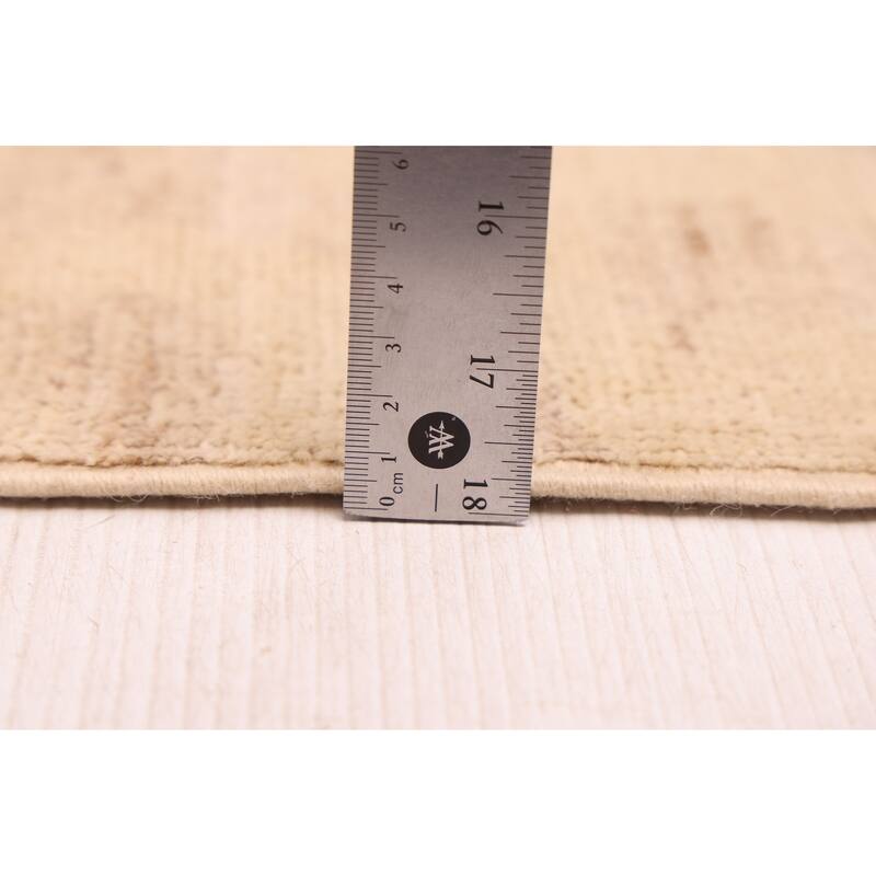 ECARPETGALLERY Hand-knotted Peshawar Ziegler Ivory Wool Rug - 9'0 x 11'8