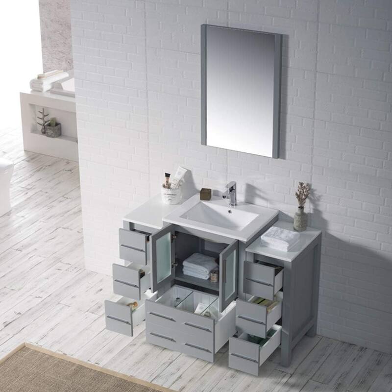 Blossom Sydney 48 Inch Solid Wood Bathroom Vanity with Sink & Cabinets