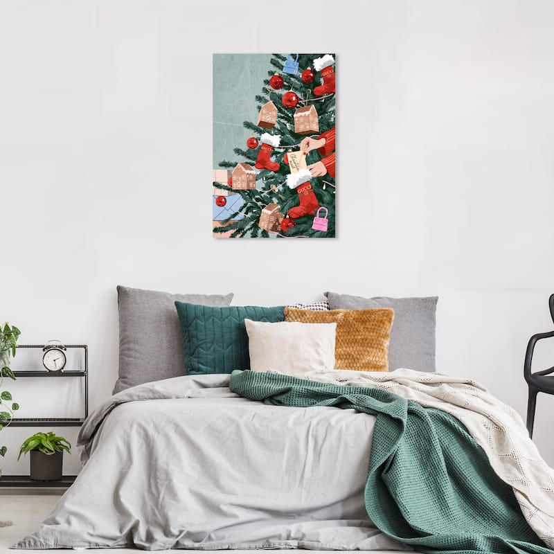 Wynwood Studio Canvas Holiday and Seasonal House of Sweetness Season Green Farmhouse Wall Art Canvas Print - 24 x 36