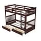 preview thumbnail 26 of 68, American Classic Traditional Style Twin-over-Twin Bunk Bed with Ladders and Two Storage Drawers