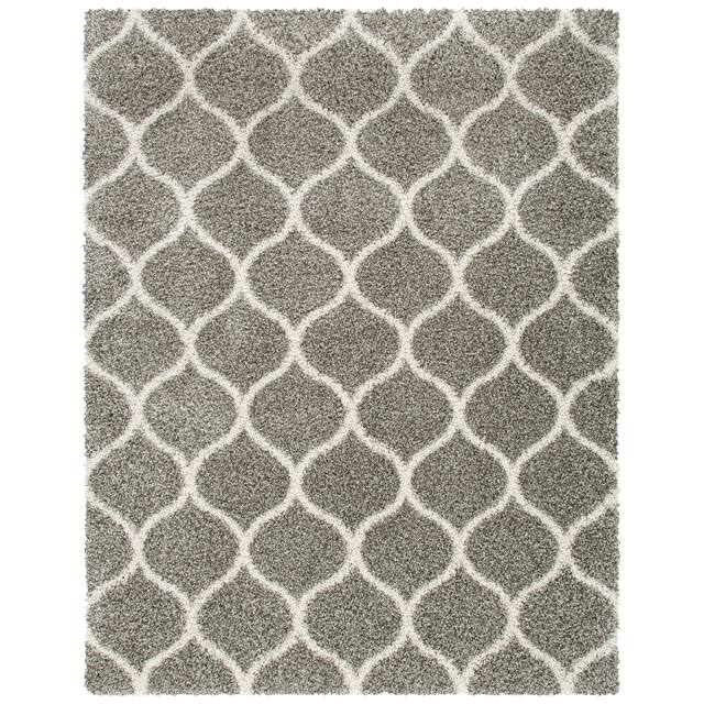 SAFAVIEH Hudson Shag Ogee Trellis 2-inch Thick Area Rug