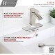 preview thumbnail 10 of 28, Stylish Single-Hole Bathroom Faucet Plate A-801 - 6 1/8"x 2 1/2"