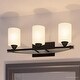preview thumbnail 1 of 5, Luxury Mid-Century Modern Bathroom Vanity Light, 7.875"H x 23.625"W, with Art Deco Style, Charcoal Finish by Urban Ambiance