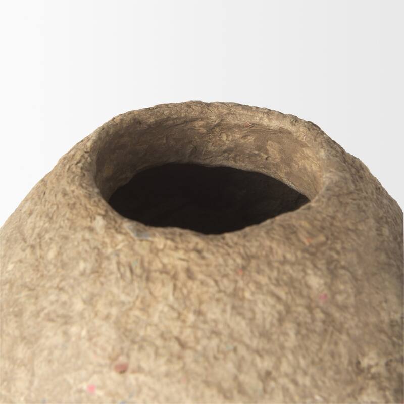 Rundal Small Grey Paper Mache Vase
