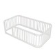preview thumbnail 17 of 16, Twin Size Floor Bed Frame with Fence for Girls Boys, Solid Wood Kids Montessori Bed, Slat-Free Design