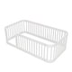 preview thumbnail 8 of 16, Wood Twin Size Wood Floor Bed Frame with Slats and Safety Guardrails, Wood Montessori Floor Bed for Kids, Girls, Boys